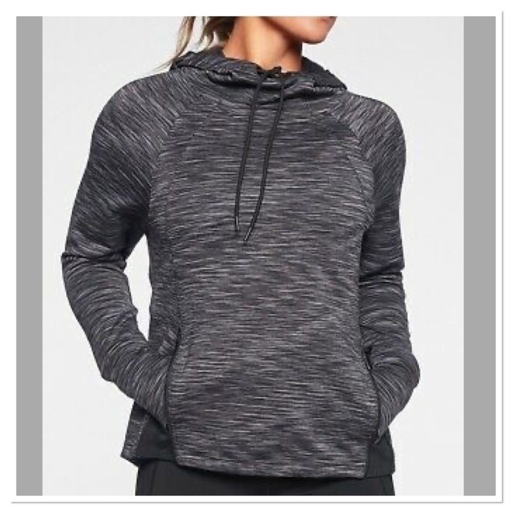 Athleta Space dye grey hoodie